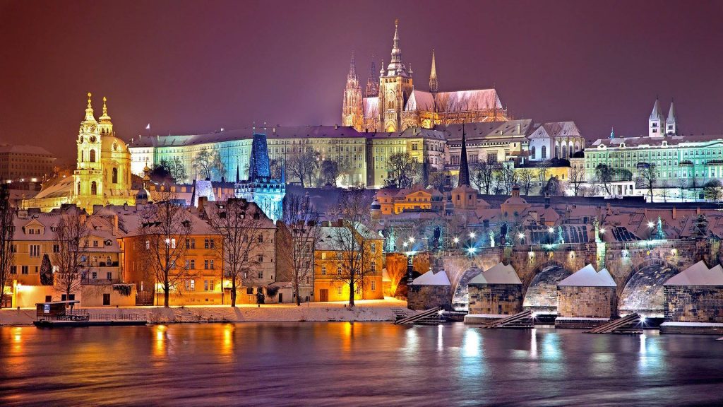 Prag Praha Tschechien Winter