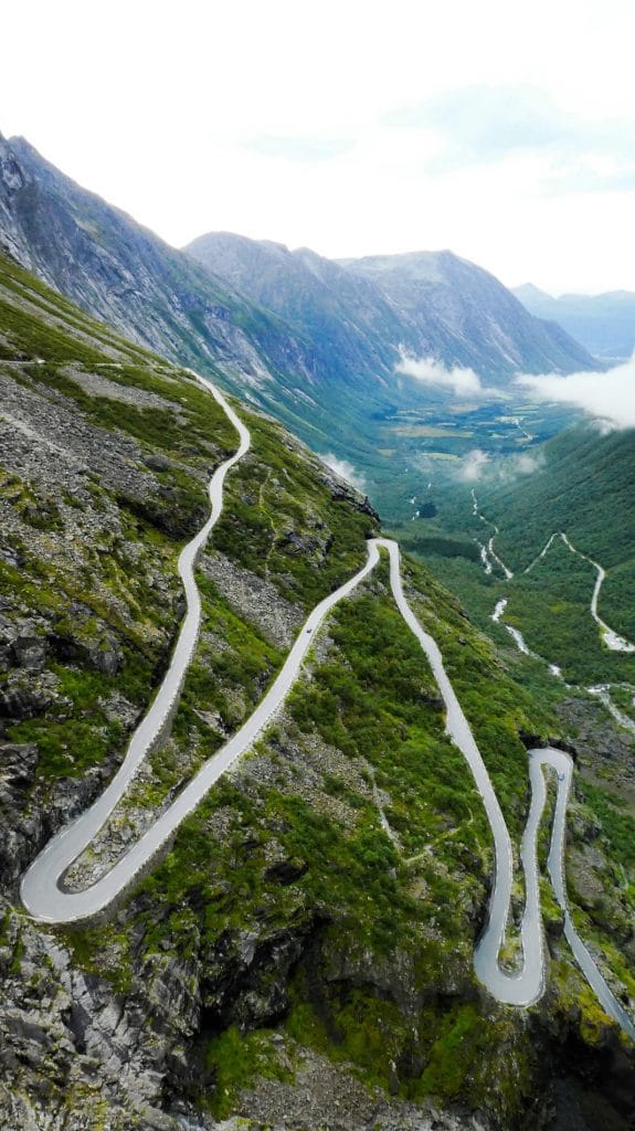 Trollstigen Passtraße in Norwegen