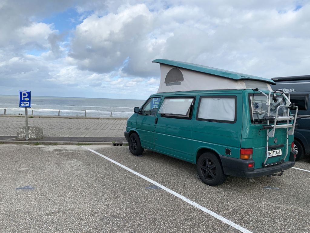 Niederlande Zaandvort Strand Camping Wohnmobil